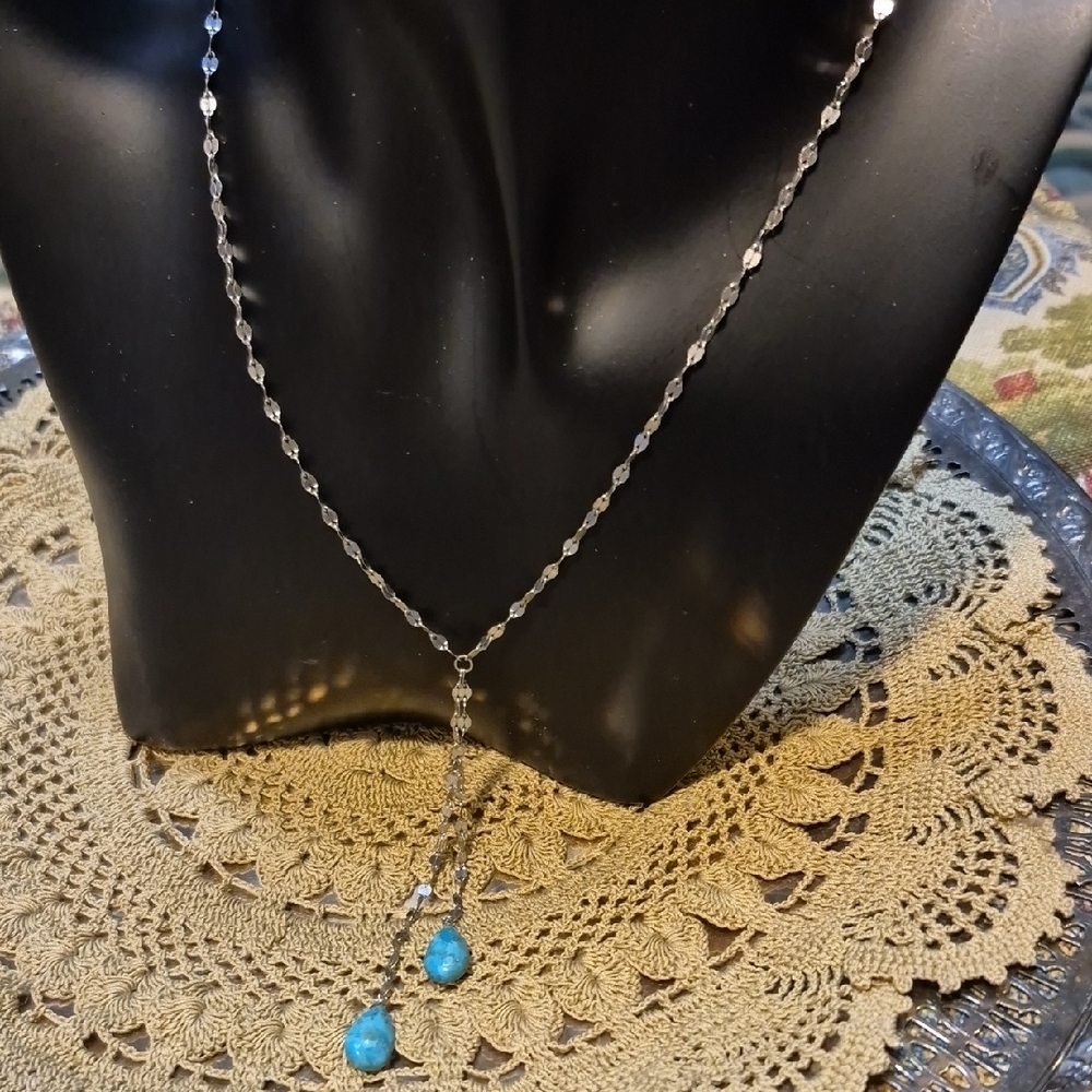 Beautiful 925 Sterling Silver and Turquoise Necklace